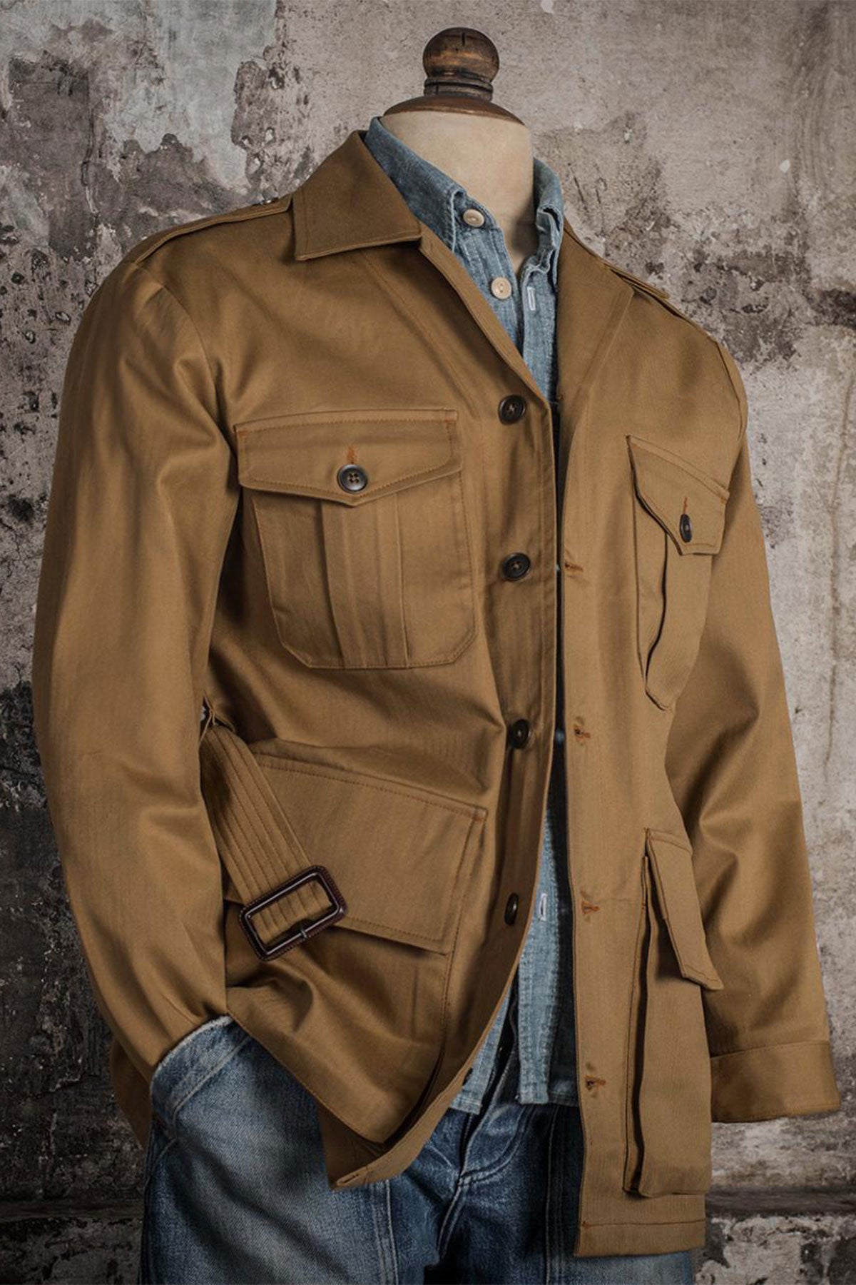 Fleurs de Bagne - La Saharienne HBT Jacket - Camel – The Rugged Society
