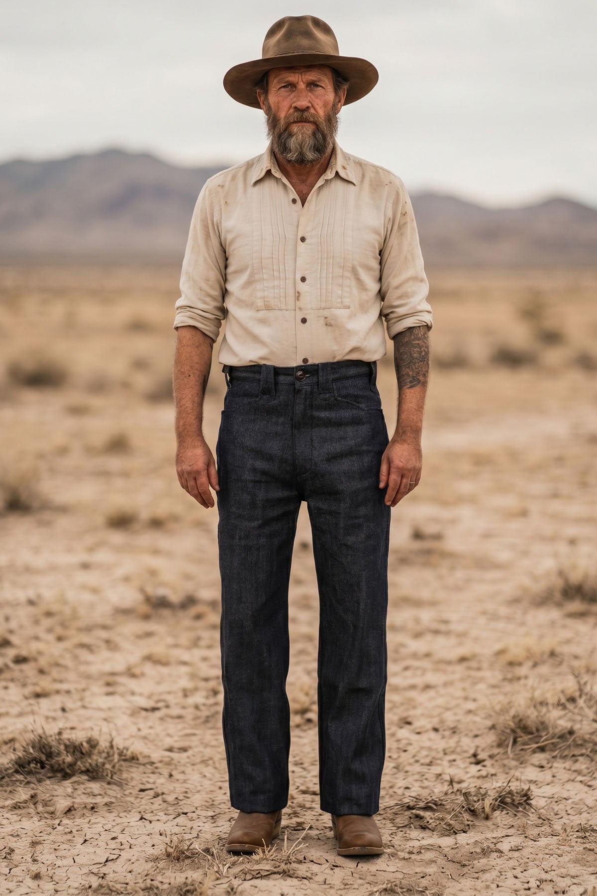 no id coating デニム y2k archive Freenote Cloth - Duster 1900's Denim Pant – The Rugged Society