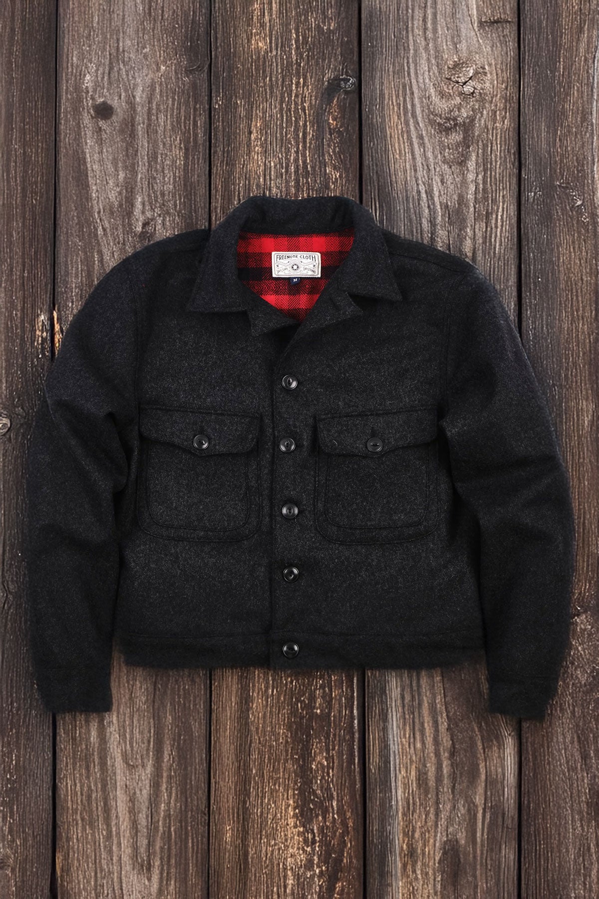 Freenote Freenote Cloth - Grafton Jacket in Black Wool – The Rugged Society