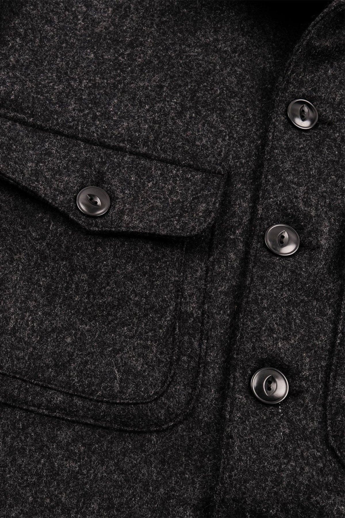 Freenote Cloth - Grafton Jacket in Black Wool – The Rugged Society