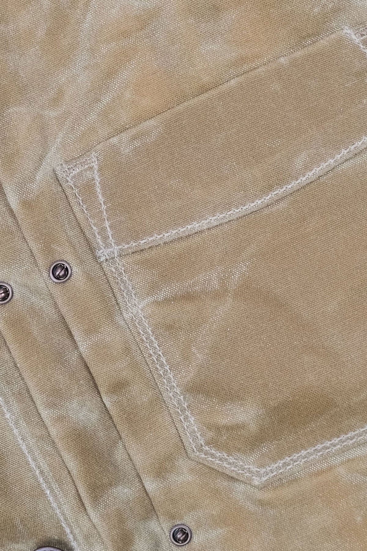 Freenote Cloth - Riders Jacket Waxed Canvas in Tumbleweed (red interior)