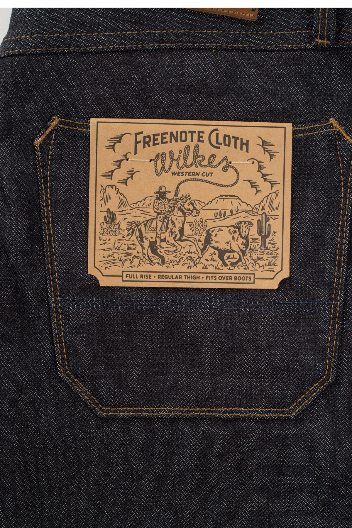 Freenote Cloth - Wilkes 14.25 ounce Broken Twill Japanese Denim Western Fit