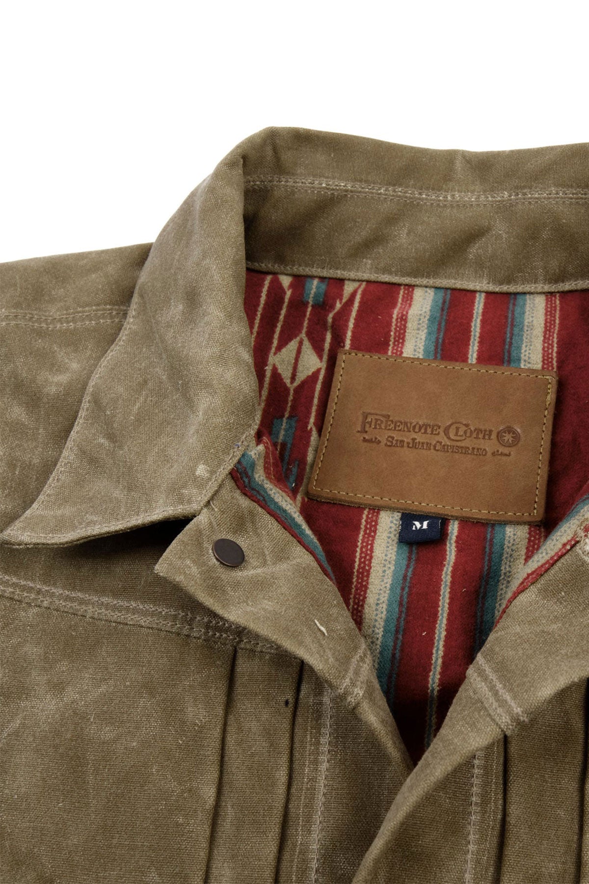 Freenote Cloth - RJ-1 Riders Jacket Waxed Canvas in Tobacco (red inter ...