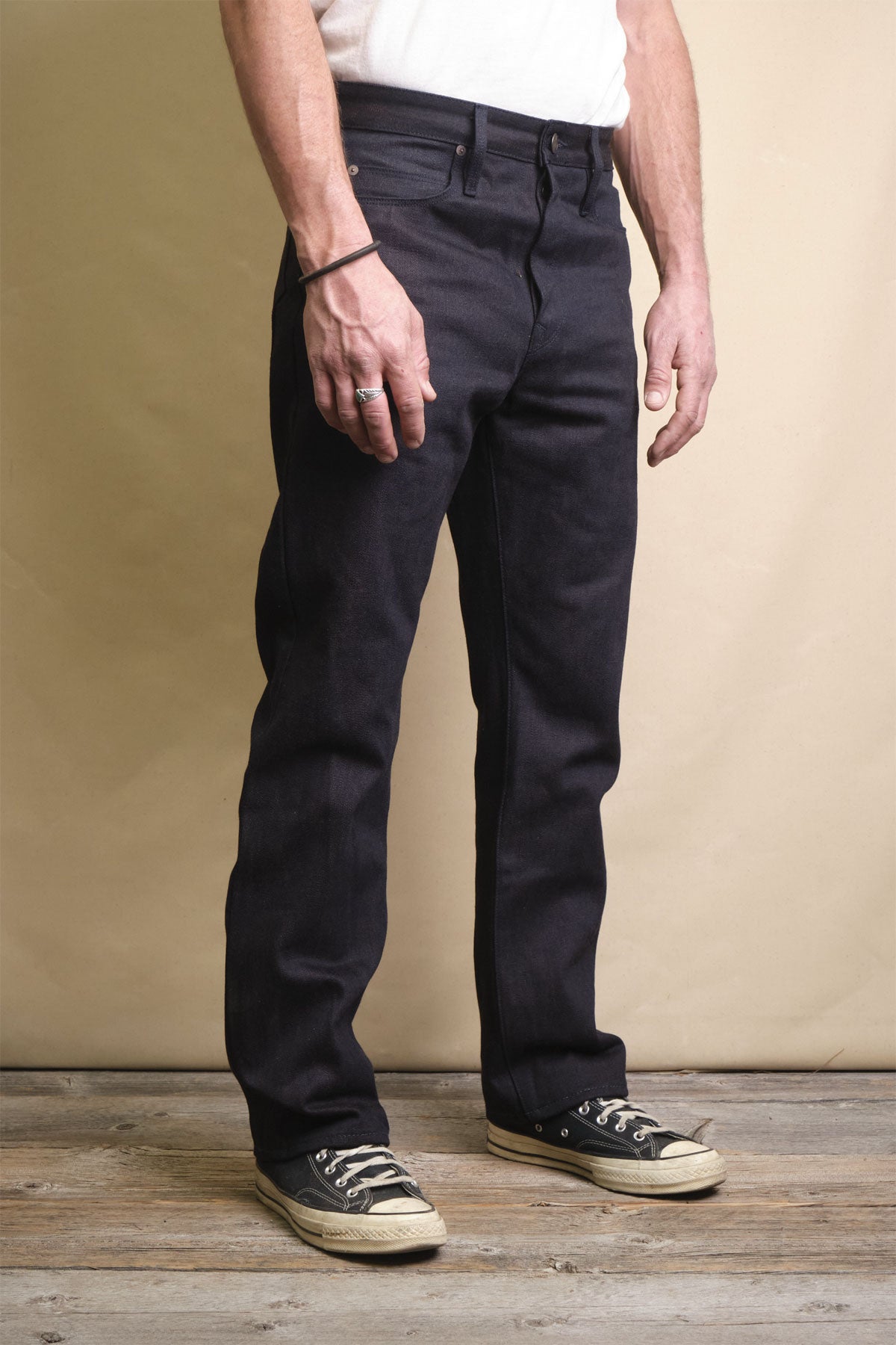 Freenote Cloth - Belford Straight 16 Ounce Dark Indigo Brown Denim