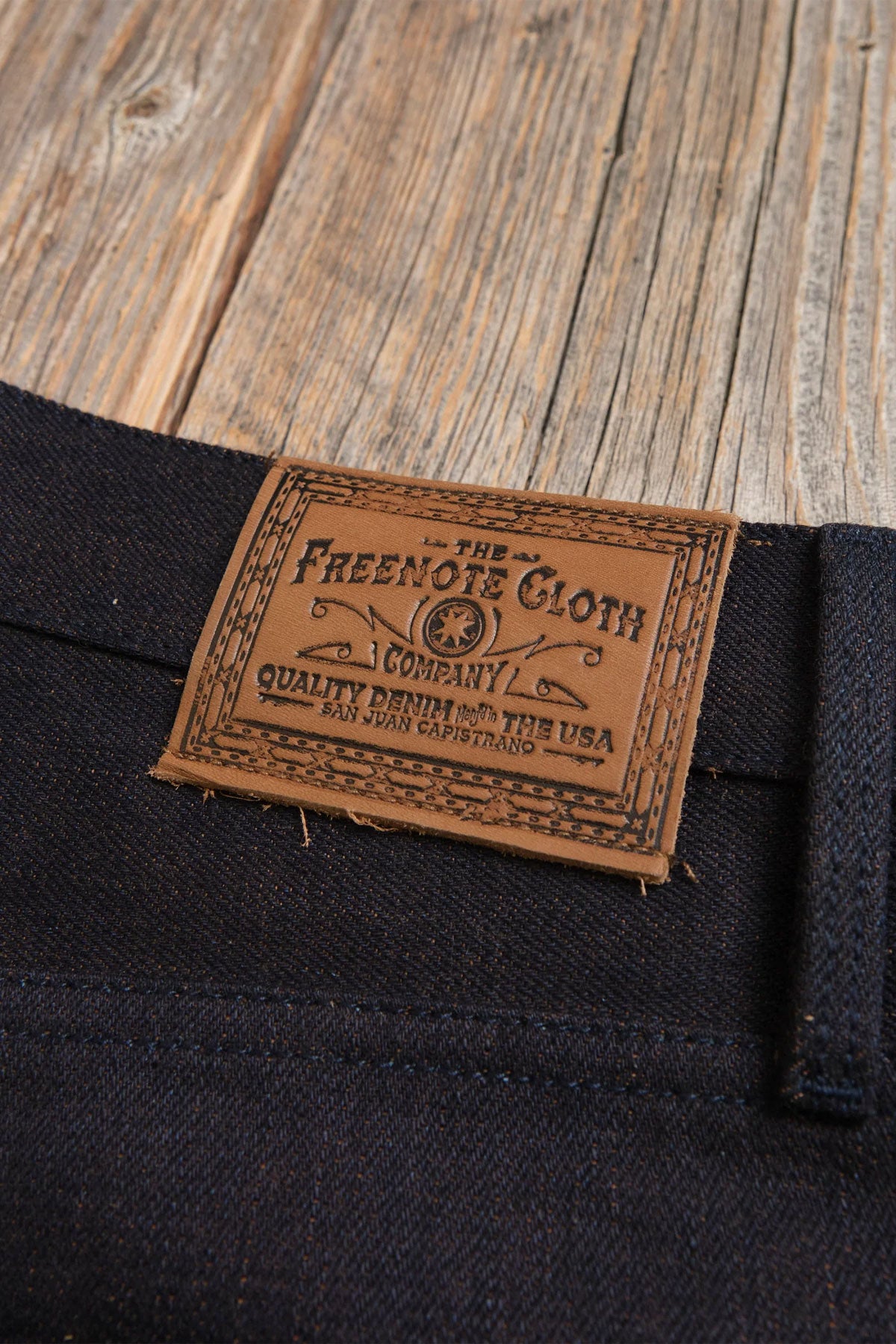 Freenote Cloth - Belford Straight 16 Ounce Dark Indigo Brown Denim