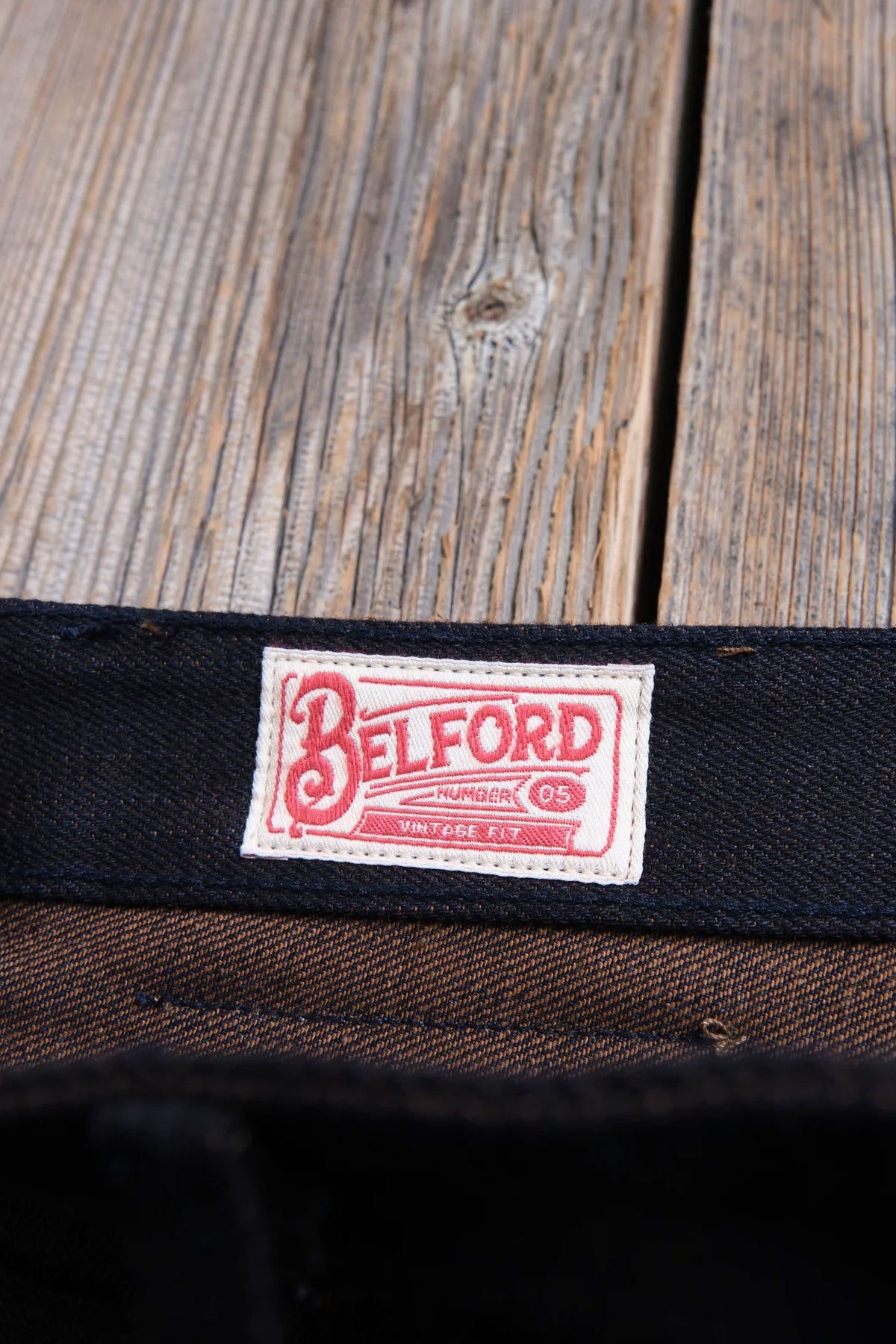 Freenote Cloth - Belford Straight 16 Ounce Dark Indigo Brown Denim