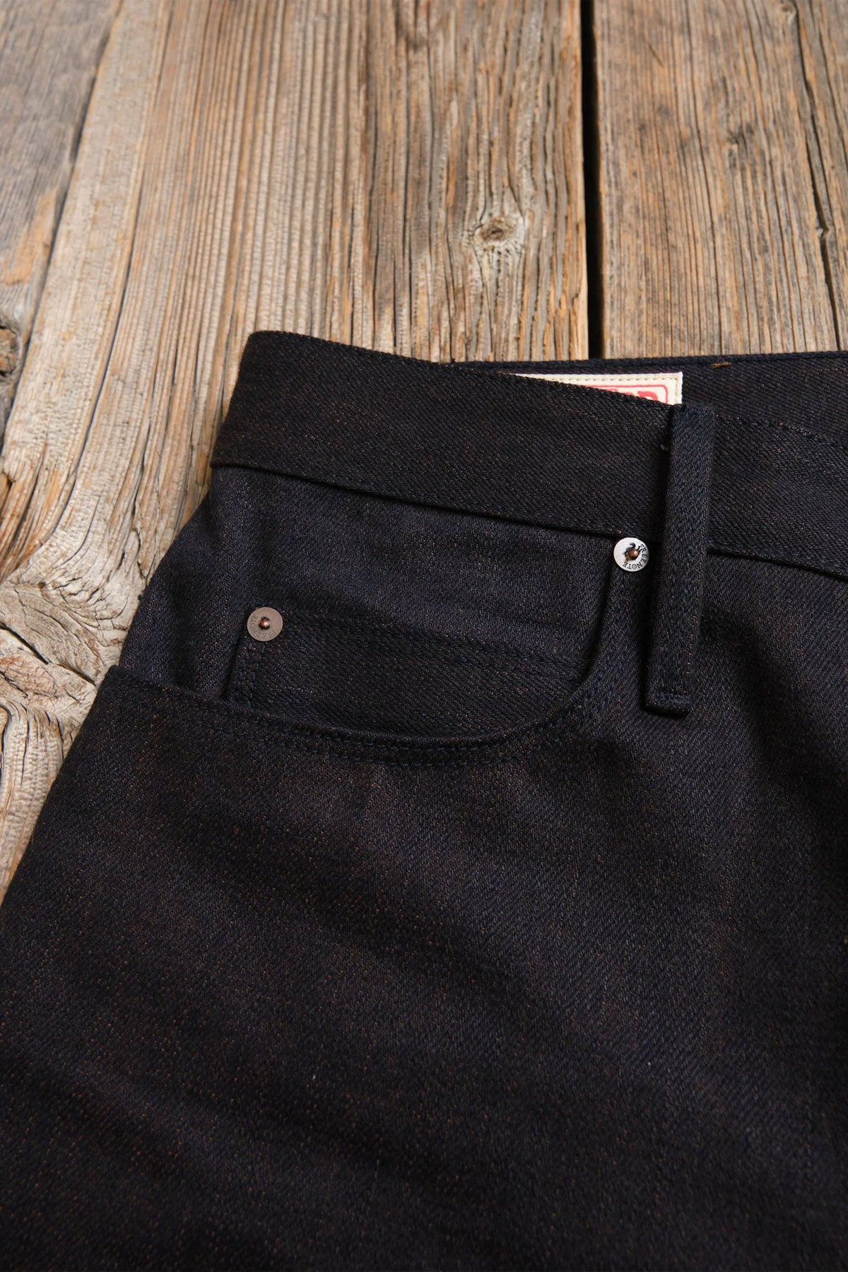 Freenote Cloth - Belford Straight 16 Ounce Dark Indigo Brown Denim