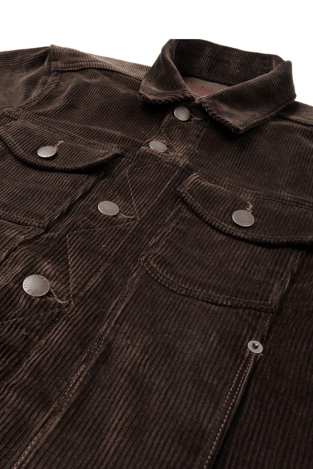 Freenote Cloth - CD-1 Corduroy Classic Trucker Jacket in Espresso