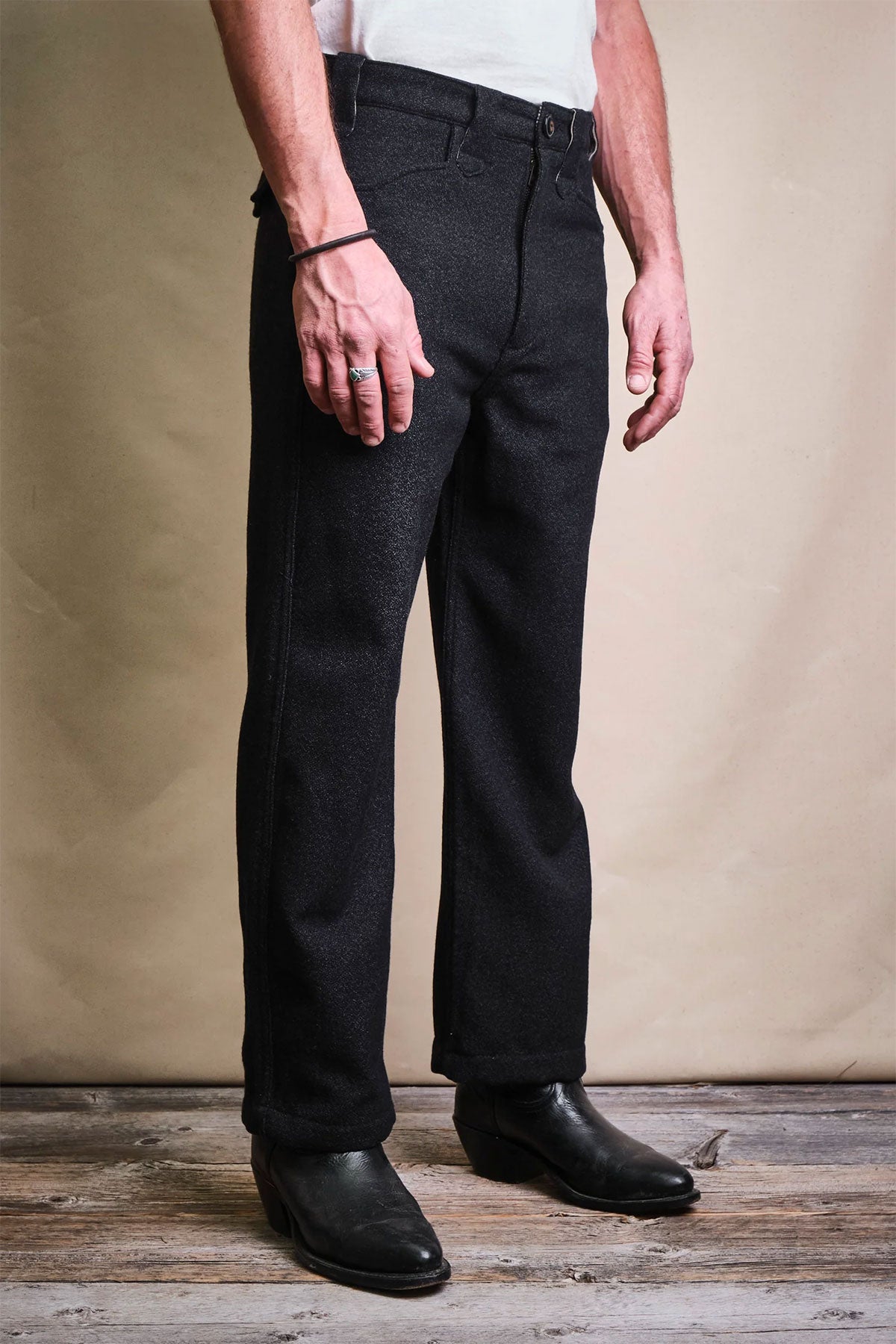Freenote Cloth - Duster Pant Black Wool – The Rugged Society