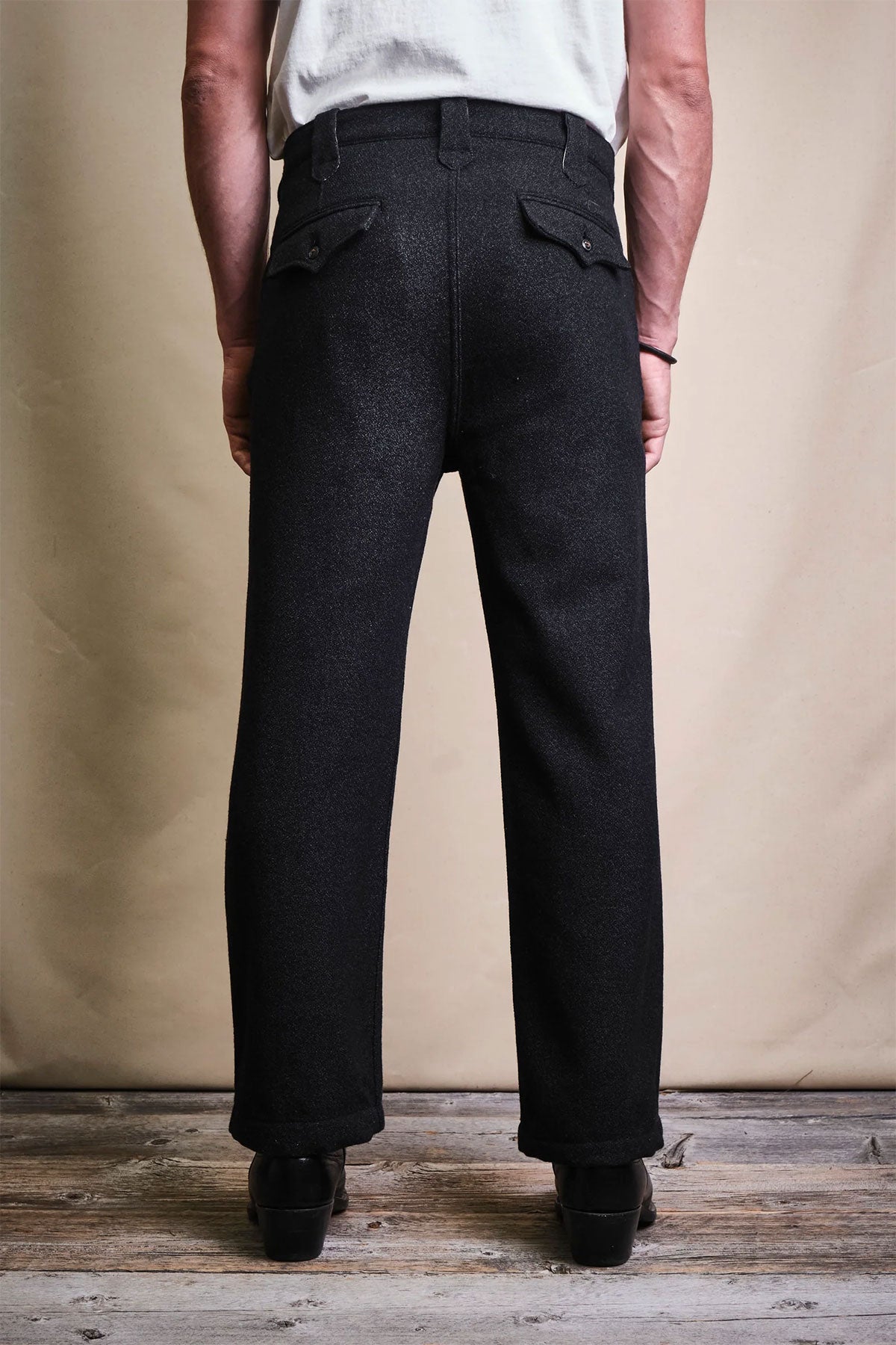 Freenote Cloth - Duster Pant Black Wool – The Rugged Society