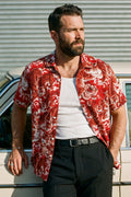 Freenote Cloth - Hawaiian Red Tiger Linen Shirt