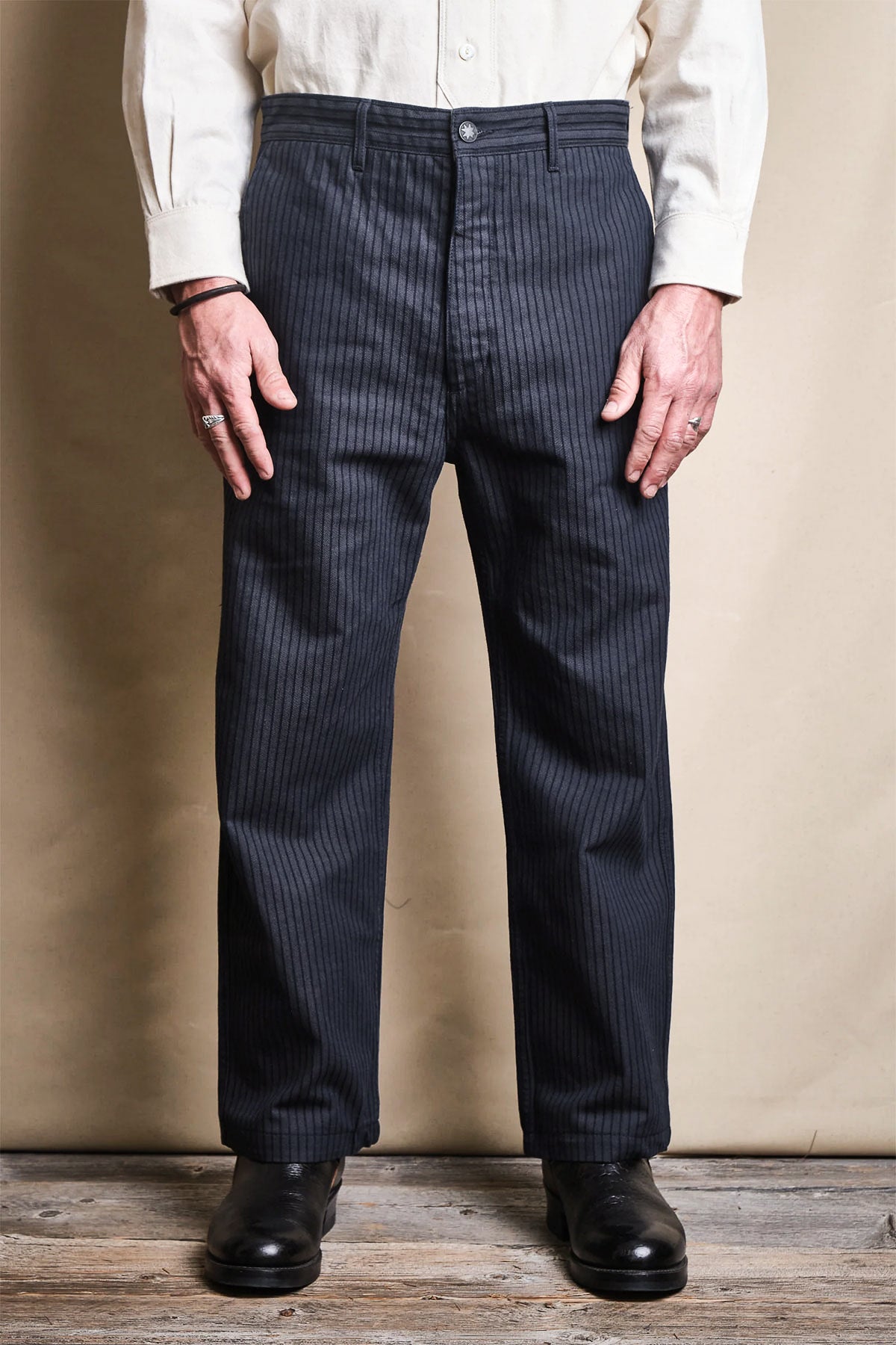 Freenote Cloth - Western Pant Indigo Herringbone Dobby – The Rugged Society