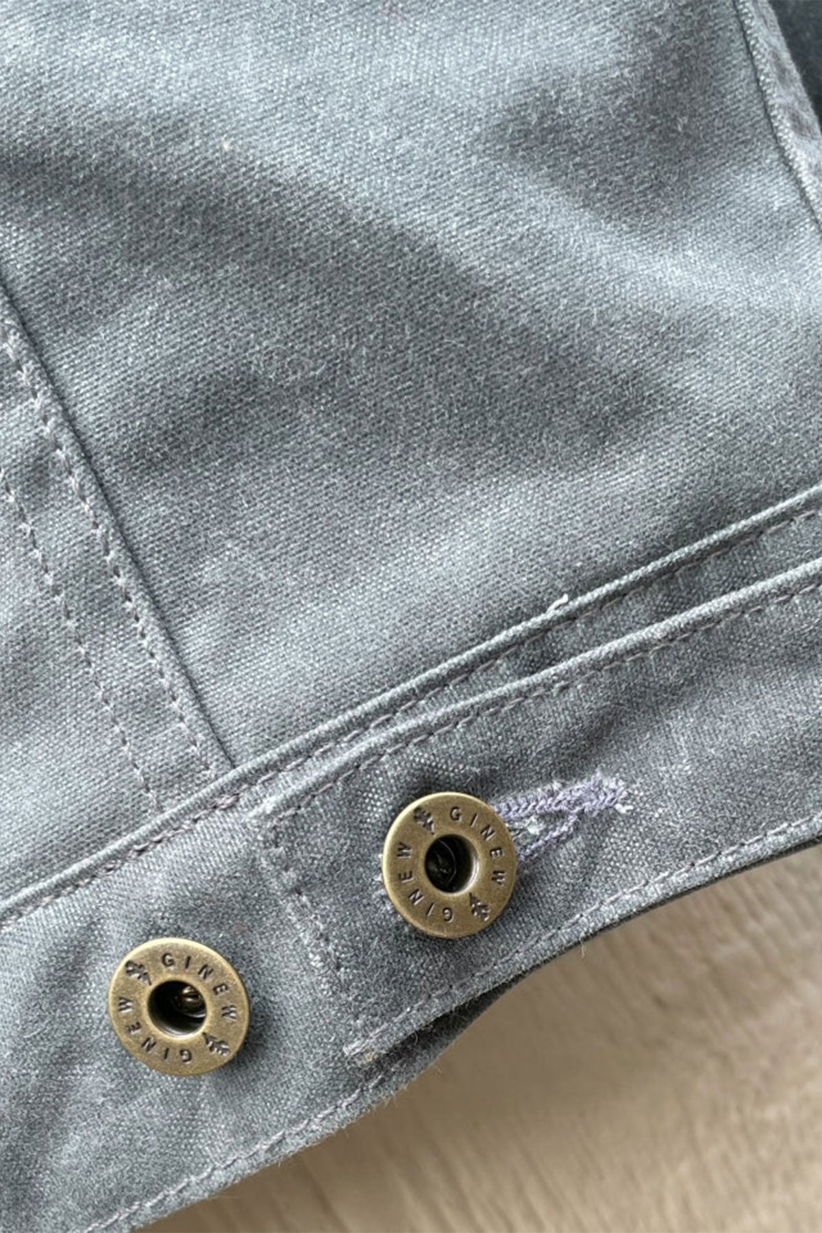 GINEW - Legends Rider Coat in Charcoal with Pendleton® Wool Walking Rock Lining