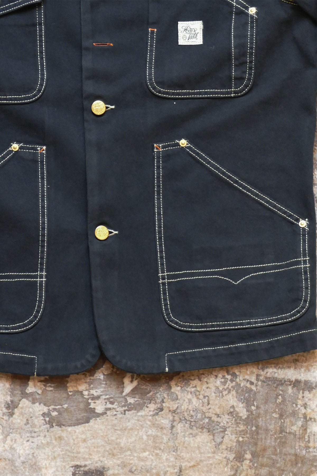 Hen's Teeth - Canvas Work Jacket in Blue