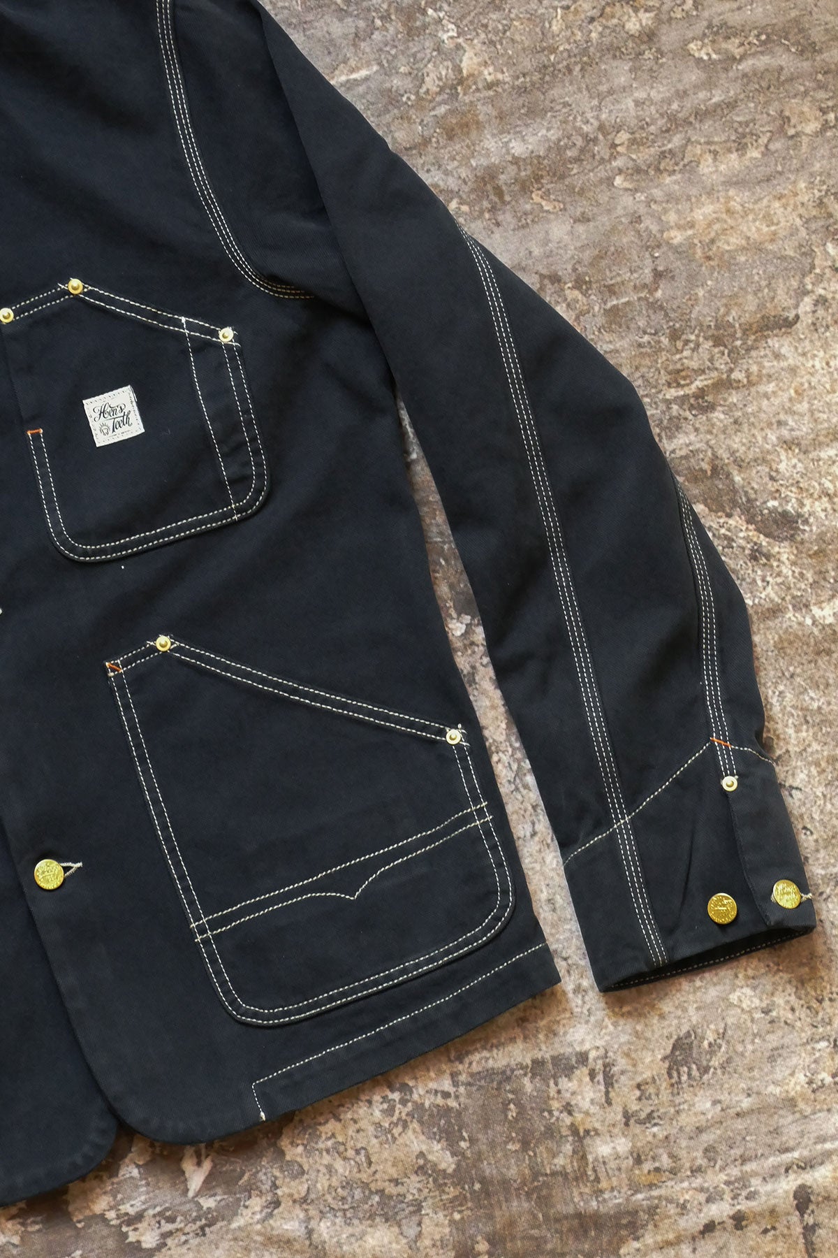 Hen's Teeth - Canvas Work Jacket in Blue