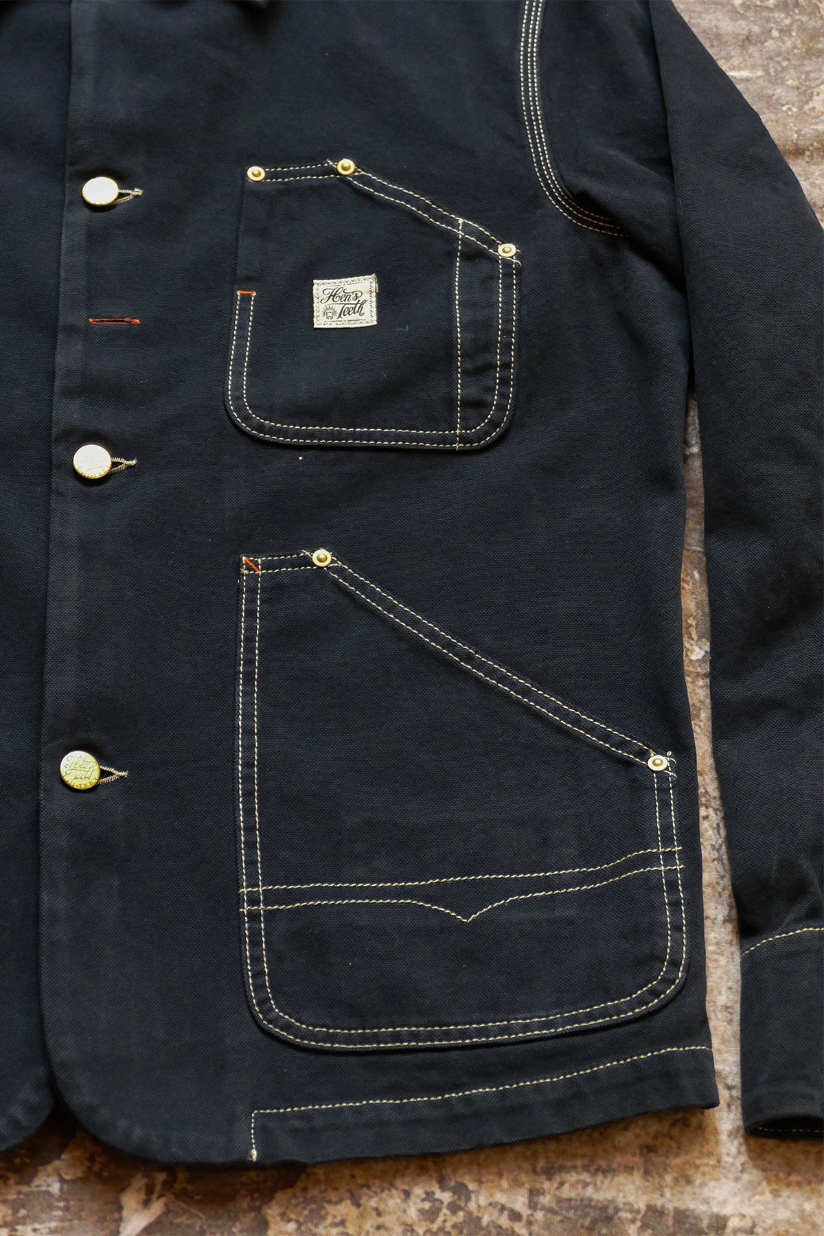 Hen's Teeth - Canvas Work Jacket in Blue