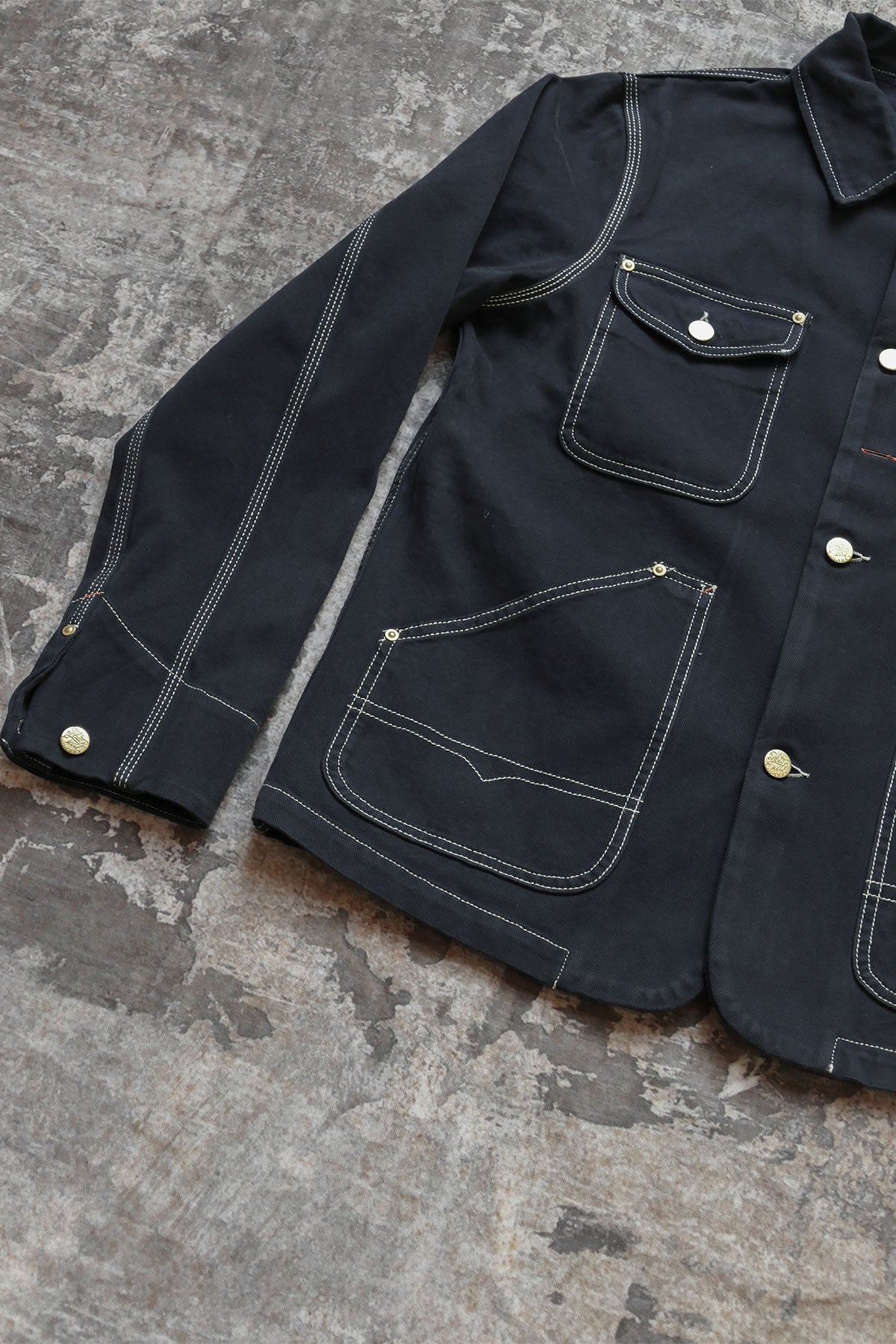 Hen's Teeth - Canvas Work Jacket in Blue