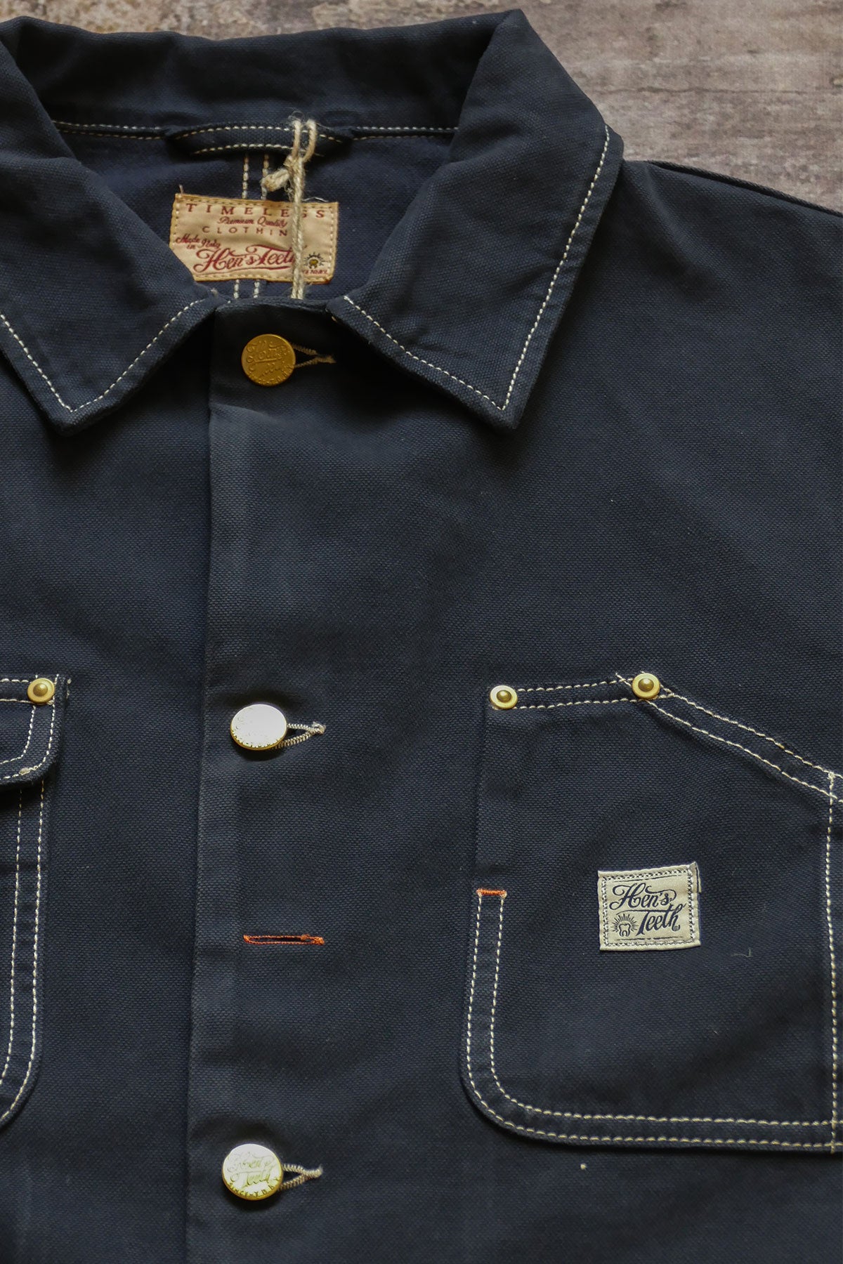 Hen's Teeth - Canvas Work Jacket in Blue