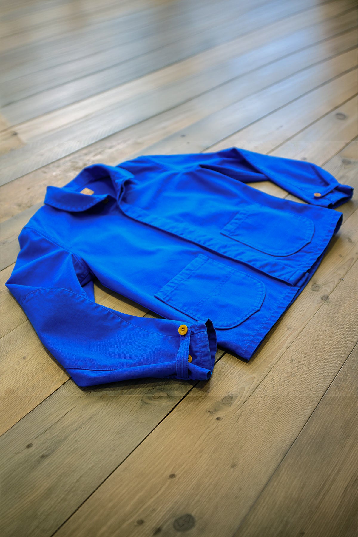 Hen's Teeth - H6C6 Rider Canvas Jacket in French Blue – The Rugged Society