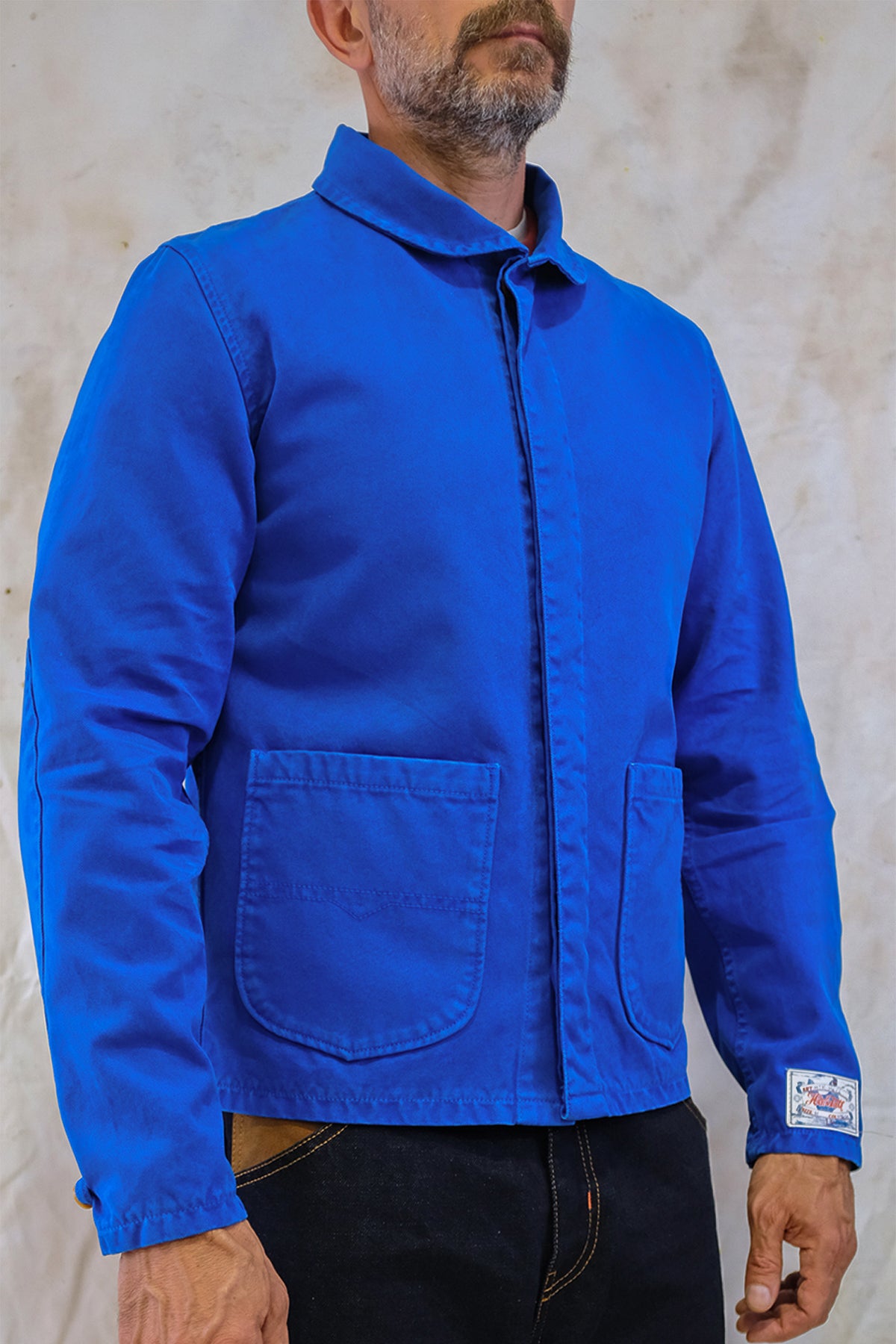定価48000円 THE FABRIC WORK DOWN JKT blue Hen's Teeth - H6C6 Rider Canvas Jacket in French Blue – The Rugged
