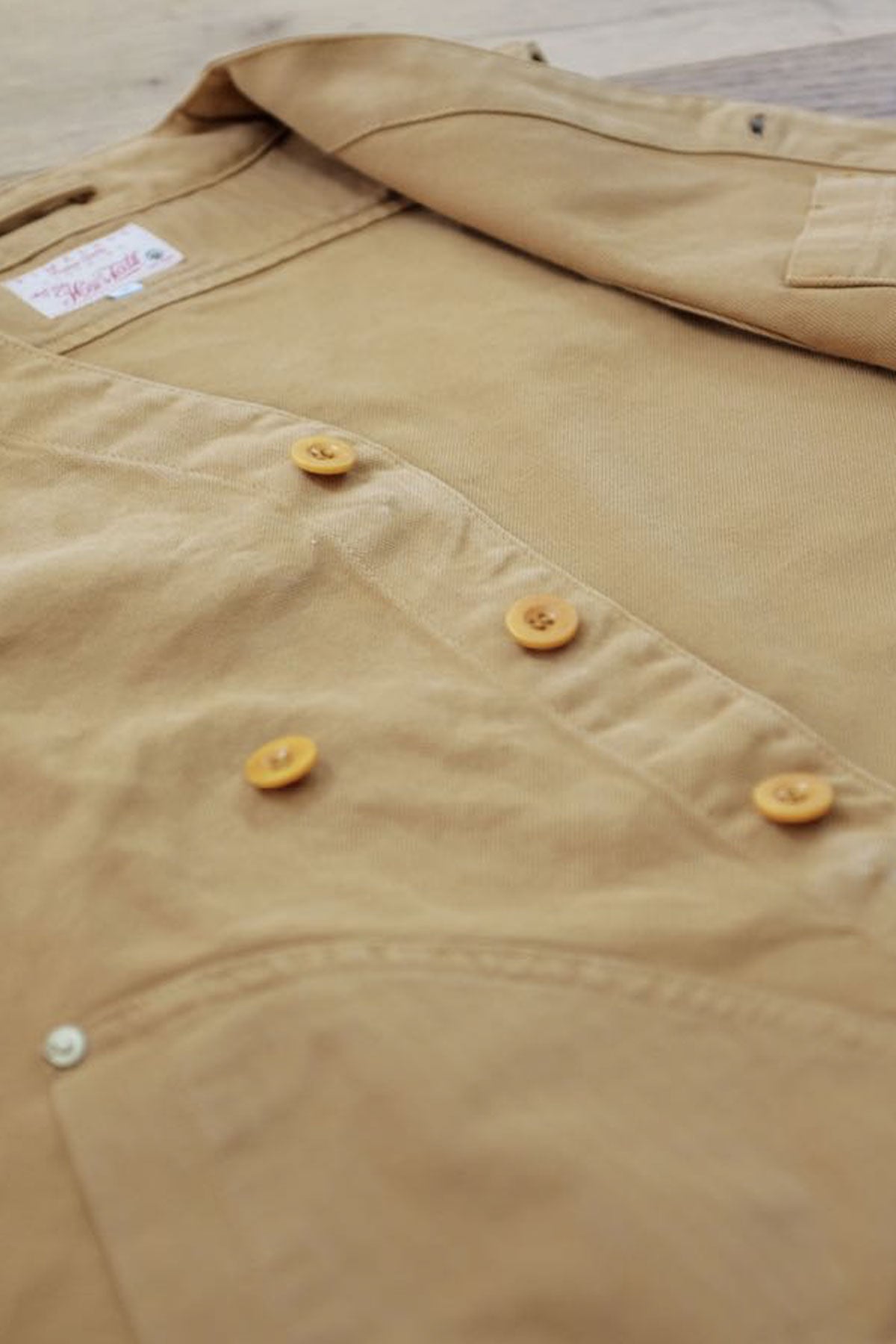 Hen's Teeth - HTM Q1 Work Vest in Beige Canvas