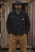 Hen's Teeth - Canvas Work Jacket in Blue