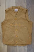 Hen's Teeth - HTM Q1 Work Vest in Beige Canvas
