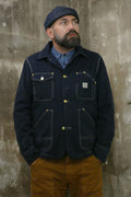 Hen's Teeth - Canvas Work Jacket in Blue