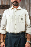 Hen's Teeth - HTM-S1 C8 Work Shirt in Natural light canvas