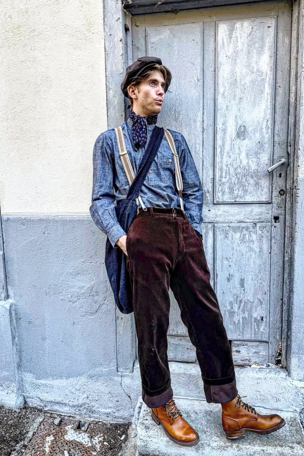 A Piece of Chic  - "Le Manard" Velours in dark brown heavy corduroy