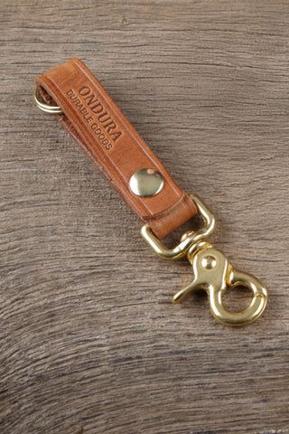 Ondura- Belt Leather Key Fob in brown