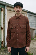 Knickerbocker - Brother Flannel Shirt - Brown and Red Plaid