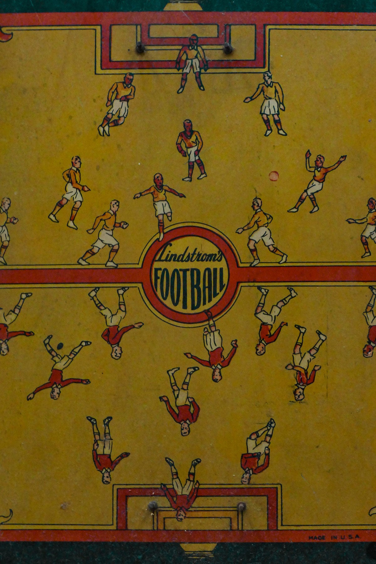 1930's Football Pinball Game Toy by Lindstrom Tool & Toy Co.