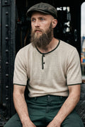 Max Rohr x GRP - MAX 1/ BIC Linen Side Button in Ecru Green