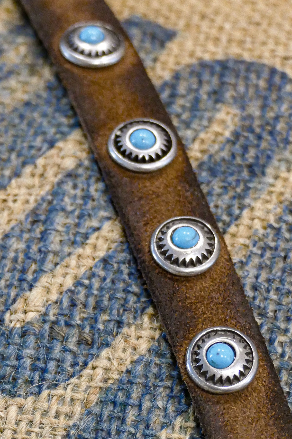 Alberto Luti - Turquoise Bracelet in Suede Leather