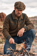 Max Rohr x GRP - Max 3 Bic Short Jacket C - 18oz. 100% Virgin Wool in Brown and Dark Green