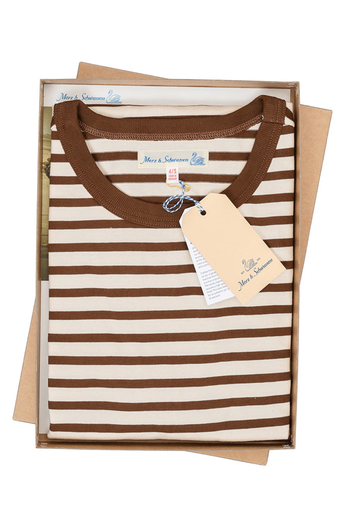 Merz b. Schwanen - 2M14 loopwheeled Short Sleeve 6,8 OZ – Nut/Nature