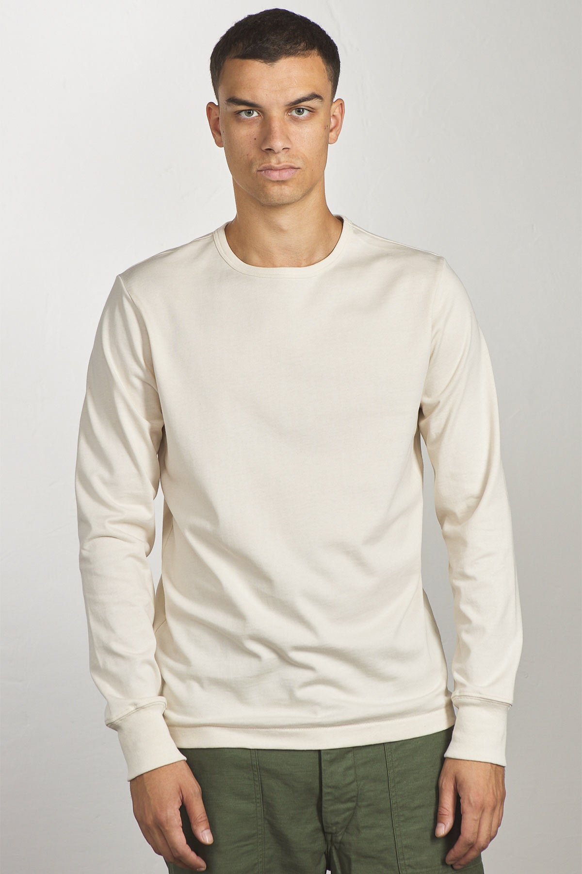 Merz b. Schwanen - 2M15LS Vintage Machine Refined Long Sleeve 6,8oz - Nature