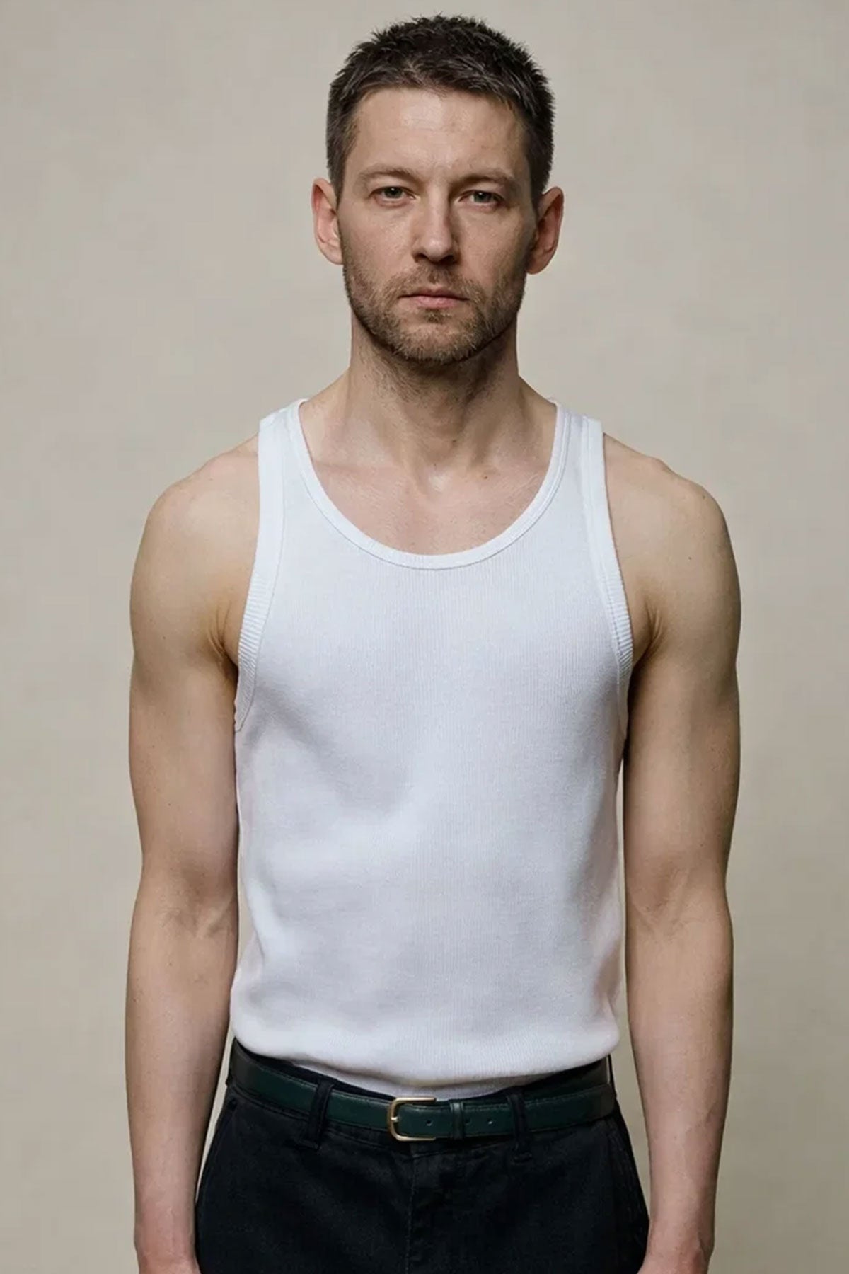 Merz b. Schwanen - Iconic Ribbed Cotton Tank Top - White – The