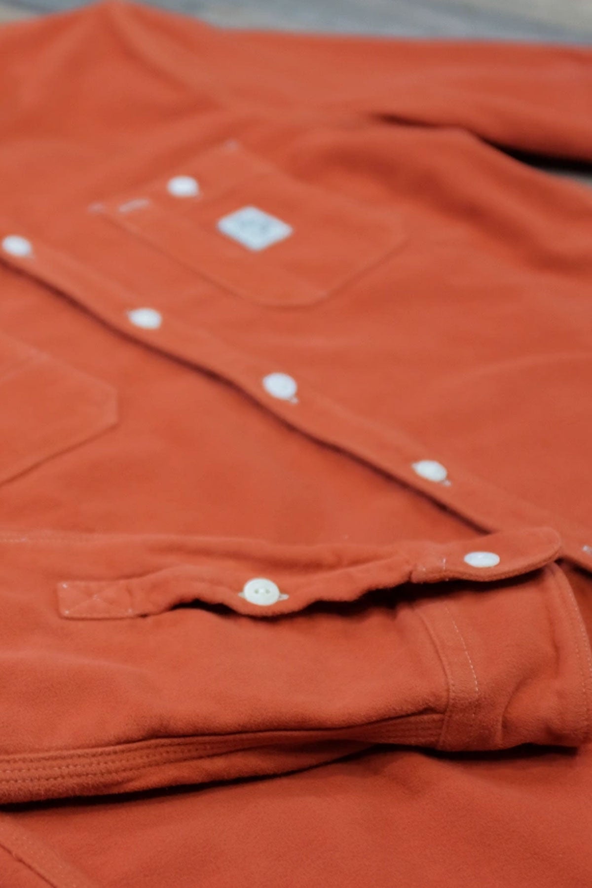 Hen's Teeth - HTM-S1M2 Work Shirt in Moleskin Rust