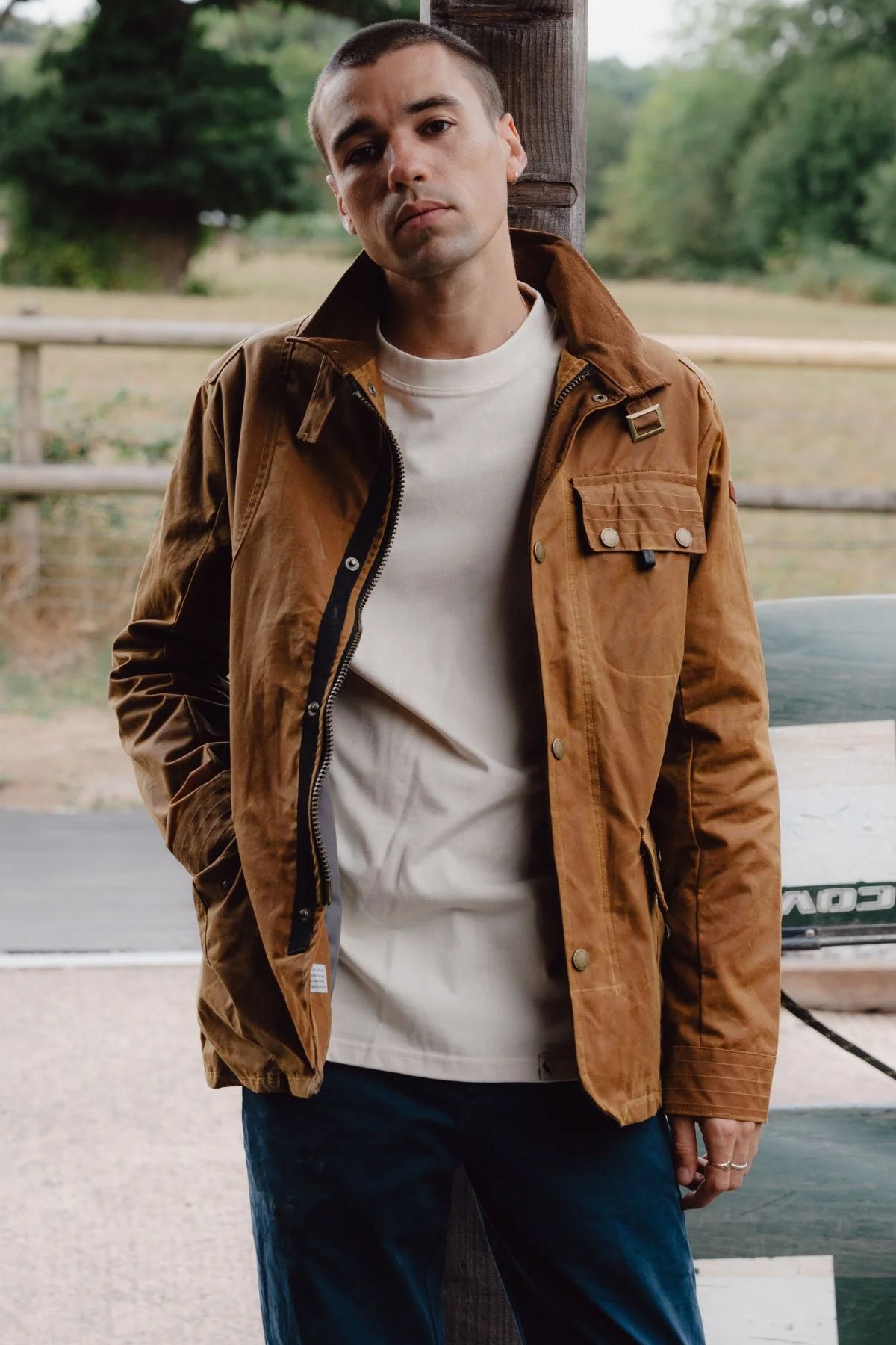 Peregrine - Bexley Waxed Jacket in Mustard