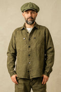 Origin of Line - Ranch Shirt 100% Hemp Green/Yellow Pigment Dyed (700 g/m²)