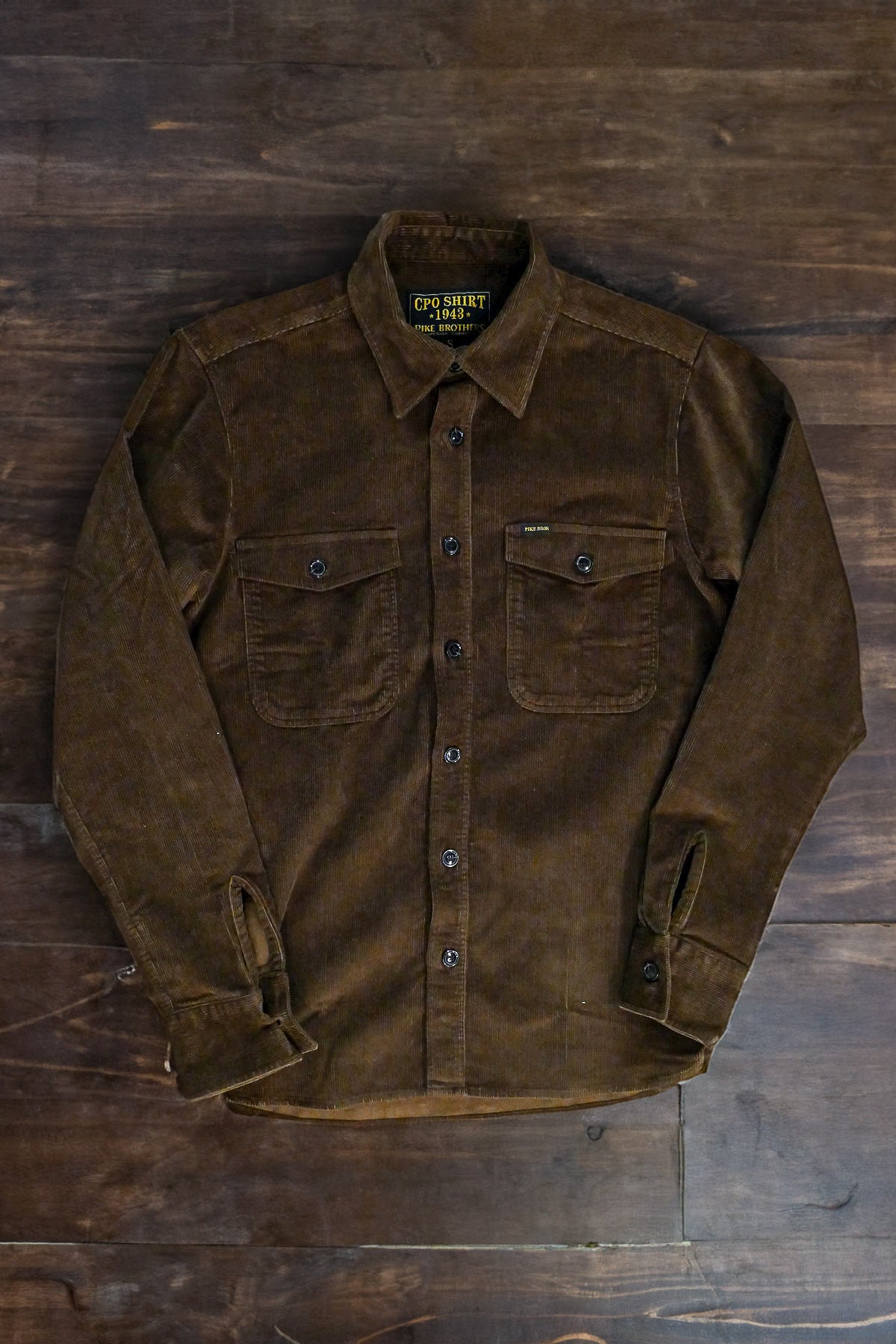 Pike Brothers - 1943 CPO Shirt Manchester brown cord