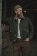 Peacock Country - Casual Cotton Duck Canvas Jacket - Green