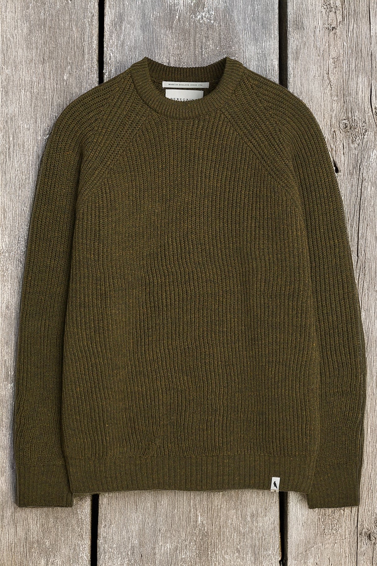 Peregrine - Ford Crew Jumper in Olive