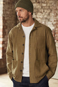 Peregrine - Grange Linen Jacket in Moss