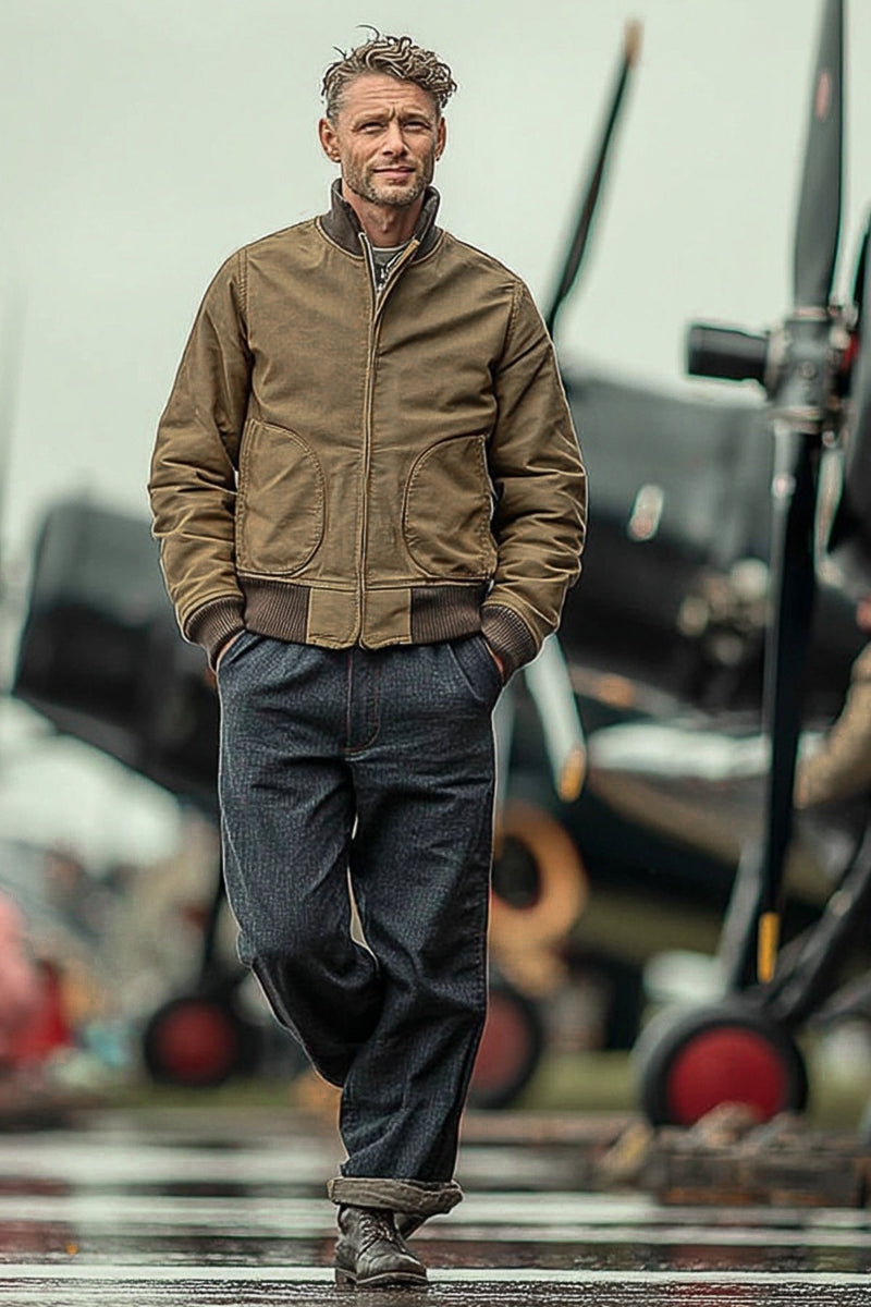 Pike Brothers - 1944 NAF Flight Jacket Pacific beige