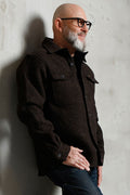 Pike Brothers - 1943 CPO Merino Wool Overshirt - Atlanta Brown