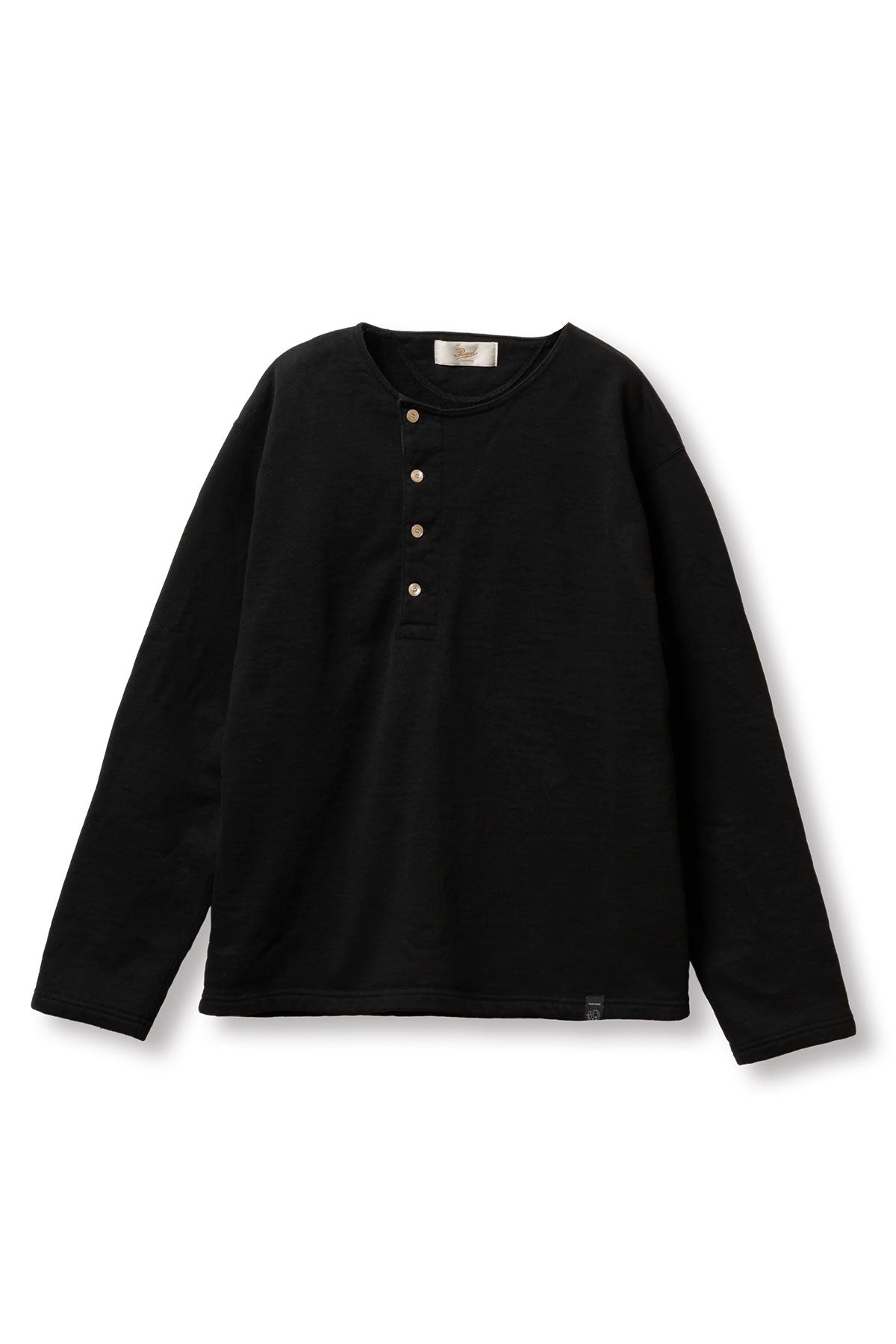 シンゾーン　MILITARY HENLEY PULLOVER BLACK warehouse-co-5907-long-sleeve-