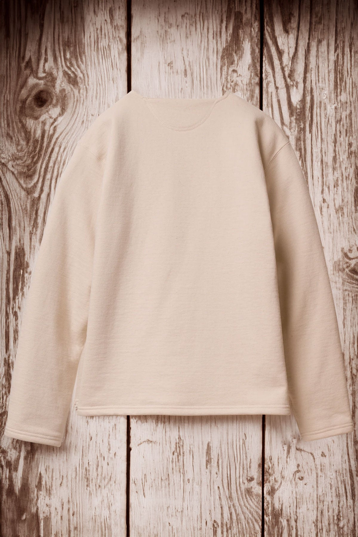 Prequel- C1001 Henley Sweatshirt in Natural